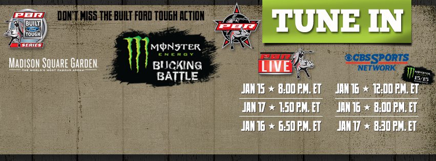 WesternSportsF's tweet photo. Don't miss the BFTS action from NYC tonight. In NYC stop by the RRF booth &amp; enter to win a @RideRightGear vest. @PBR https://t.co/eChOXS3pge