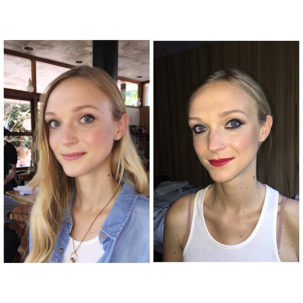 MechiMiqueo's tweet photo. Los dos looks de @claridestefano para el rodaje de hoy. #makeupdia y #makeupnoche #rodaje #shadow #maquillaje 👸🏼 https://t.co/hwT0LNsu7n