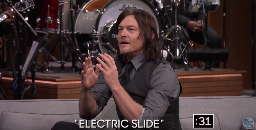 TheWalkingDead's tweet image. Our man @wwwbigbaldhead's charades skills are unmatched! WATCH him on @FallonTonight here: bit.ly/NormanFallon