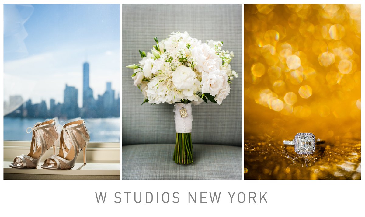 Details from Renée &amp; Alex's wedding at <a href="/BattelloJC/">Battello Restaurant</a> bit.ly/1lfpkk2  #weddingshoes #bouquet #engagementring