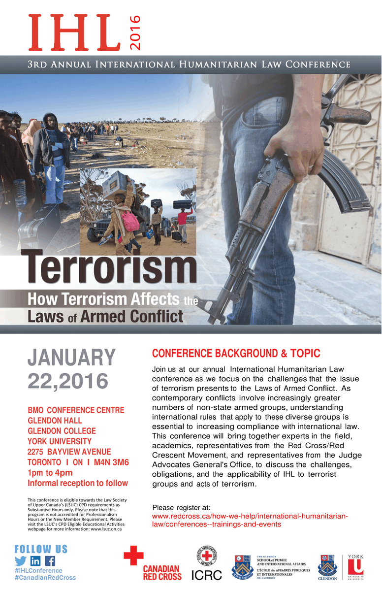 GlendonSPIA's tweet photo. Jan 22 - Join us for our conference w/ @redcrosscanada.  Réservez vos places: https://t.co/0M3cRFAnnA #IHLConference https://t.co/Zj0g43m9Vw