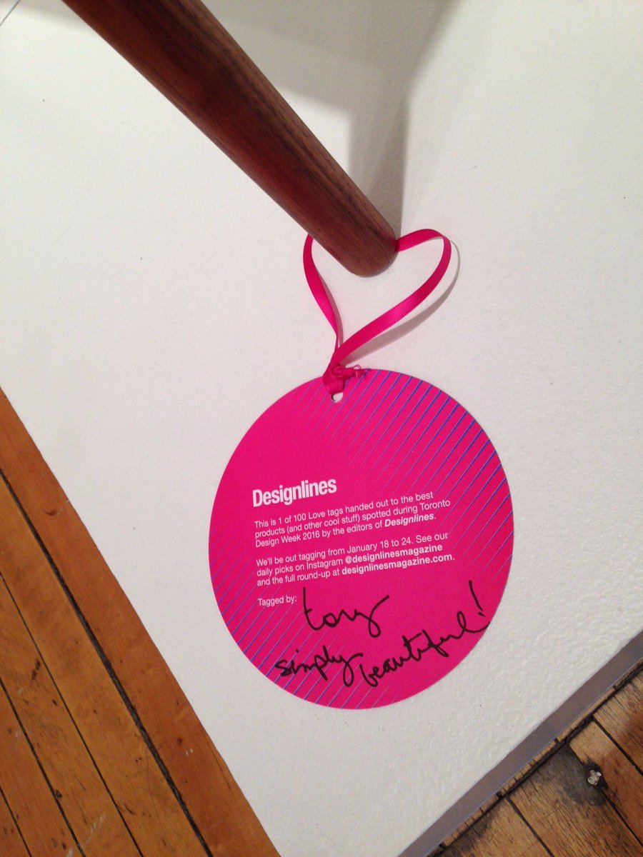 CraftOntario's tweet photo. Maggie and Josh's pieces from #RevealCO snagged coveted #DLLoves tags from @DesignlinesMag today! #TODO16 #IDS16 https://t.co/0lkpBIgmdF