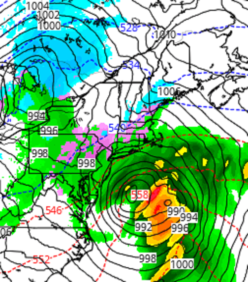 NEweatherHQ's tweet photo. #RGEM Showing a #WintryMix from #PA and #NENJ to #SouthernME Overnight. https://t.co/NCx8tItvLD