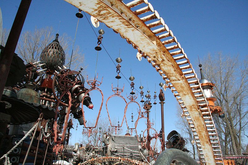 Olympic_Steel's tweet photo. The largest recycled #steel sculpture in the world is the 300-ton Forevertron of Doctor Evermore https://t.co/Lgskq78MQQ