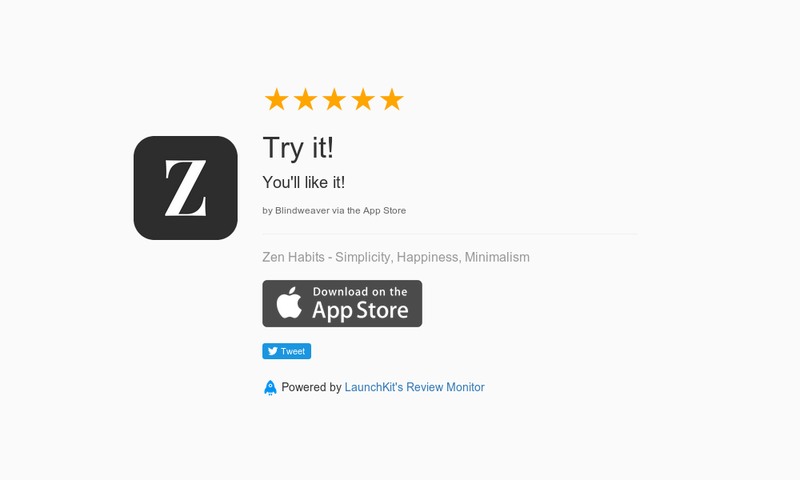 MonkeyTheorem's tweet image. 5 Star Review: "Try it!: You'll like it!" launchkit.io/reviews/uX7sqg…