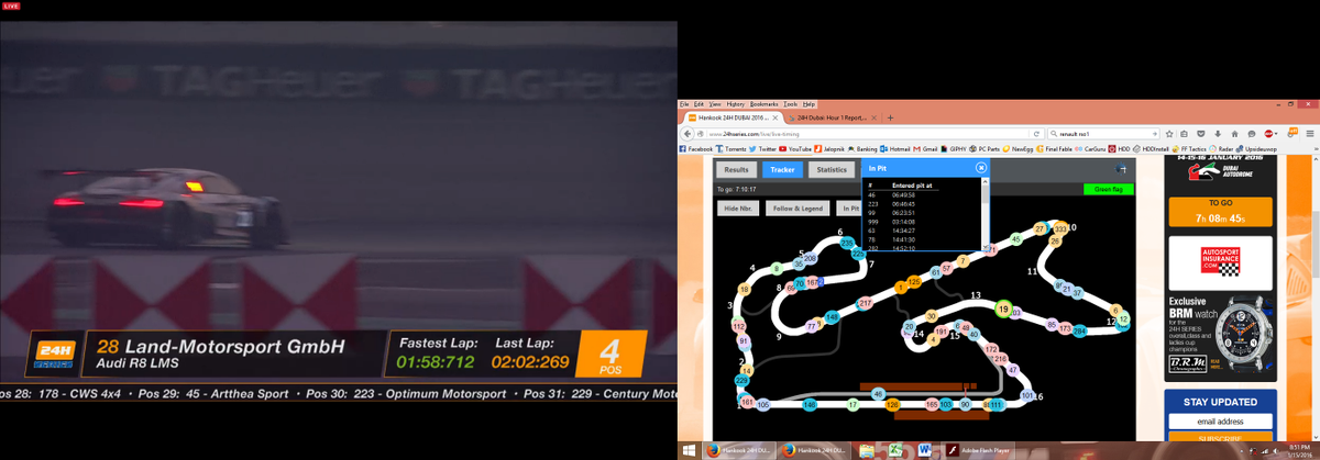pistola1984's tweet photo. @radiolemans the amount of data streaming in on this race is phenomenal, #Bravo #24HoursOfDubai https://t.co/MtZ7cGvwJg