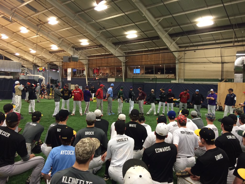 Just a couple colleges coaches at <a href="/eastcoastbbcamp/">East Coast Baseball</a>