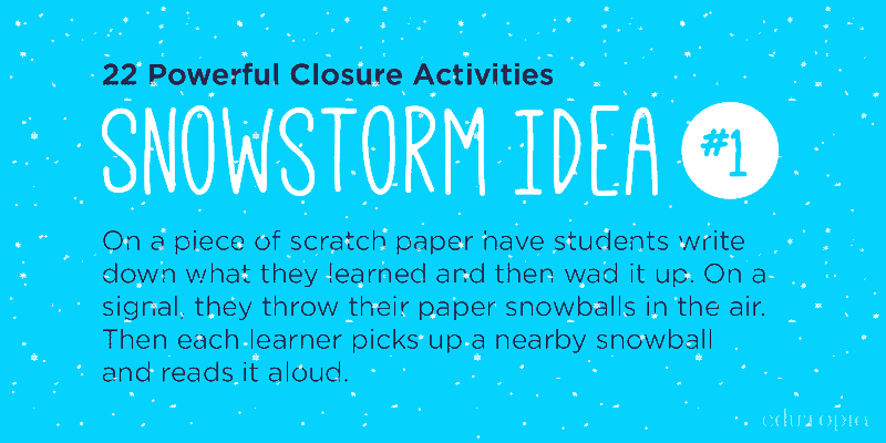 22 powerful lesson closure activities that leave a lasting impression: trib.al/qrJMQ0w.