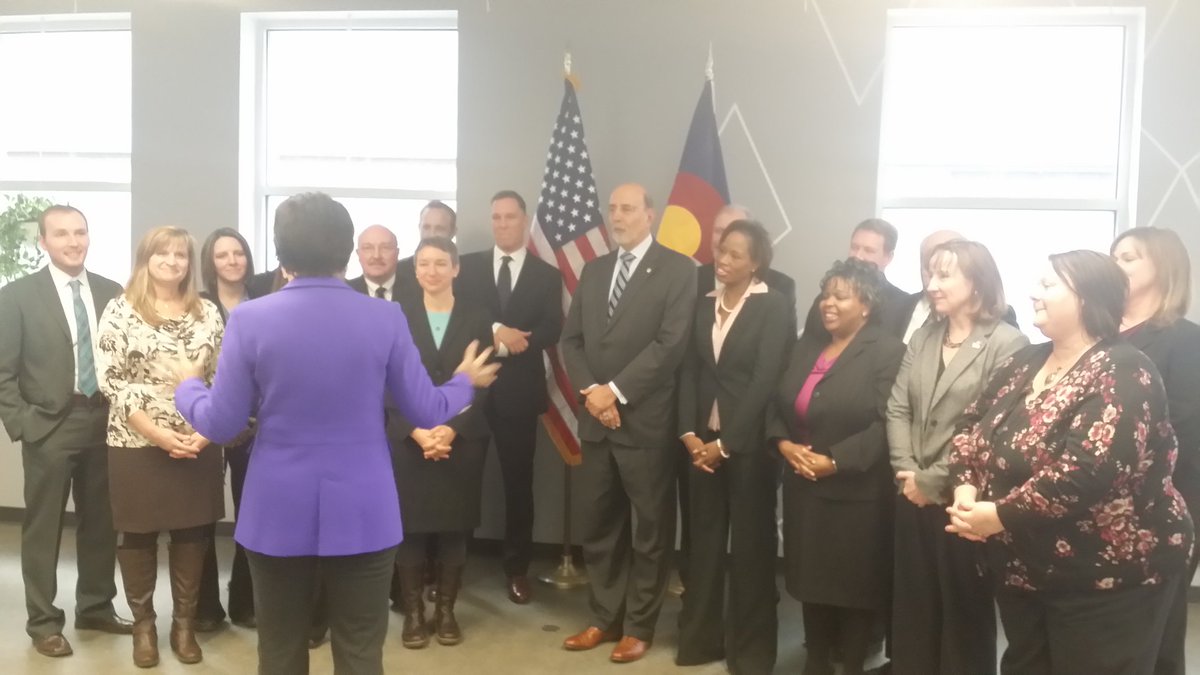 This morning I met w/ some of the talented &amp; dedicated <a href="/CommerceGov/">U.S. Commerce Dept.</a> staff from Denver area. I was duly impressed.