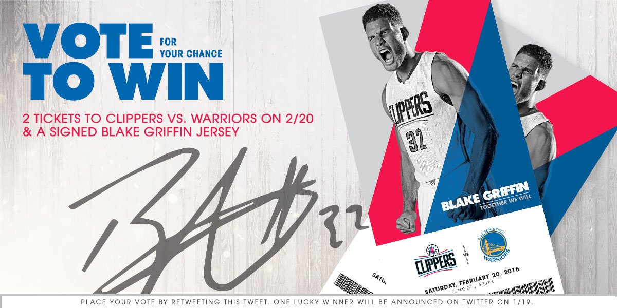 If you ❤ @blakegriffin32 retweet to cast an All-Star vote and for a chance to win! #NBAVote