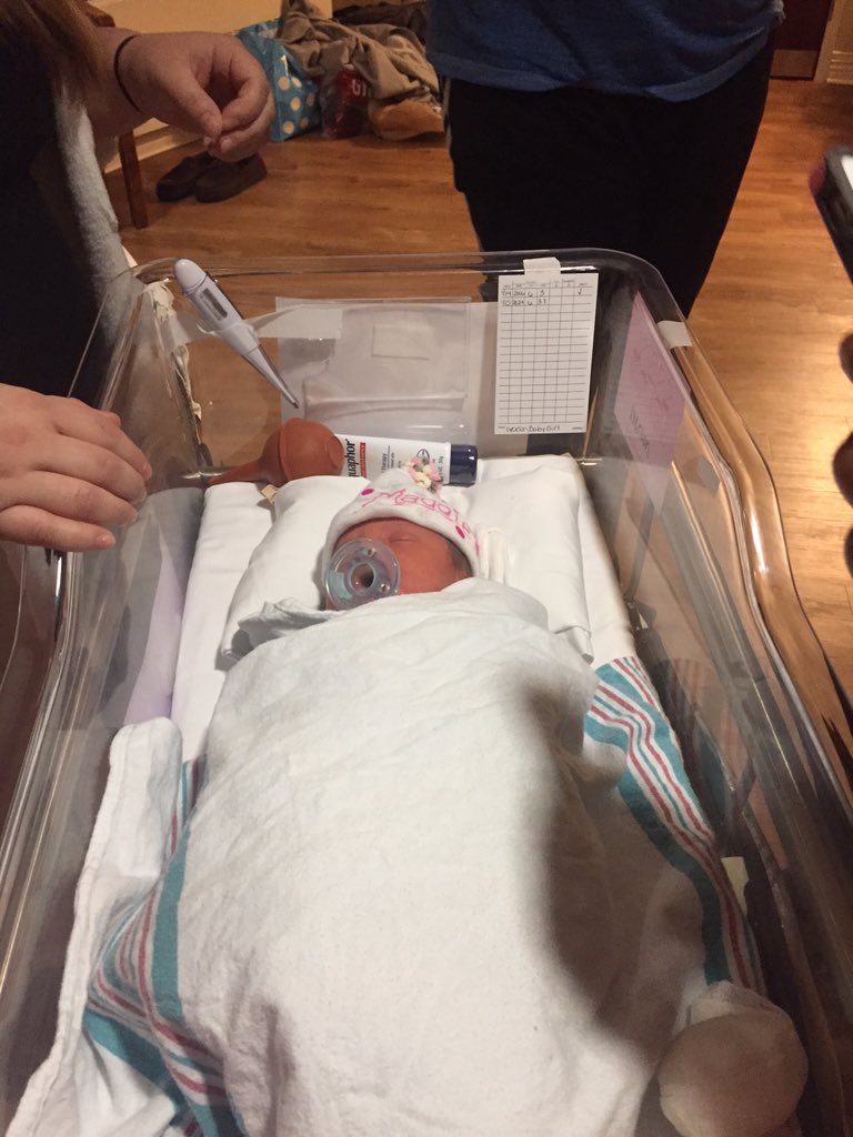 NicolePatton3's tweet photo. So excited to have met little Maggie!!!! You are already so loved! Congrats to the Iversons!! https://t.co/JgyVsLykrq