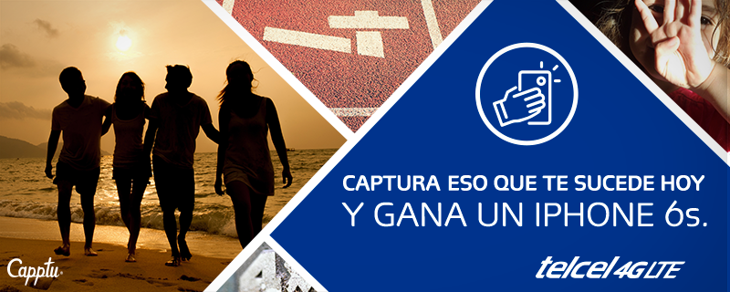 Capptu's tweet photo. ¡Participa en la Misión ¿Qué quieres hacer hoy? de @Telcel 4GLTE y gana un iPhone 6s! 
https://t.co/L1twcFdHWO https://t.co/jDGneV8pyC