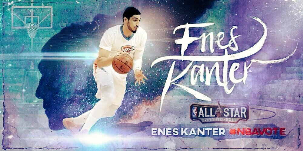 Iasofya's tweet photo. Enes Kanter #NBAVote https://t.co/VnJz0oZCy2
