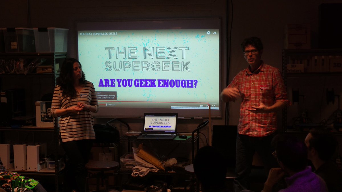 STEAM_Labs's tweet image. The next supergeek talking about their casting call for their TV show pilot! @nxtsupergeek #ProjectsInProcess