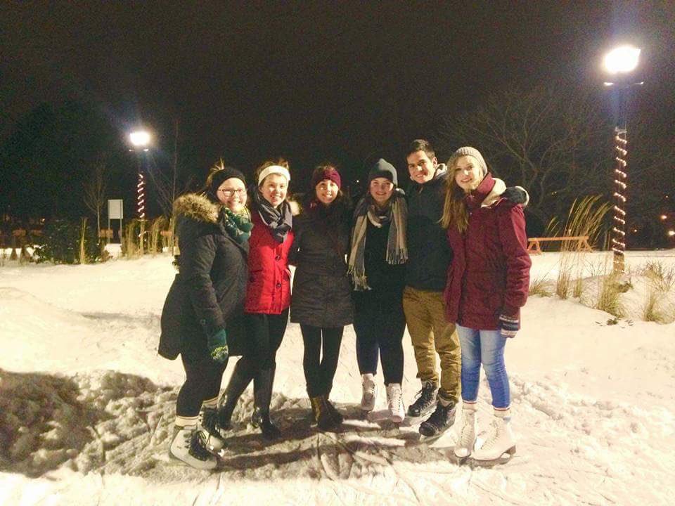Sebastian with friends skating at the @CityofStJohns Loop. #NISEPStudents #TheLoop
