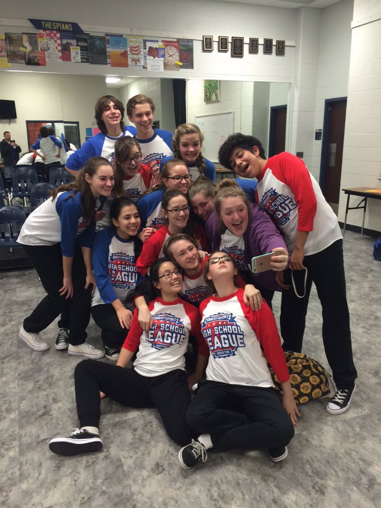 Kbstroud's tweet photo. Thanks for a great show ComedySportz team!  @cszhsl #taylorpride247 #thscomedysportzrocks https://t.co/dYC7XufH8U