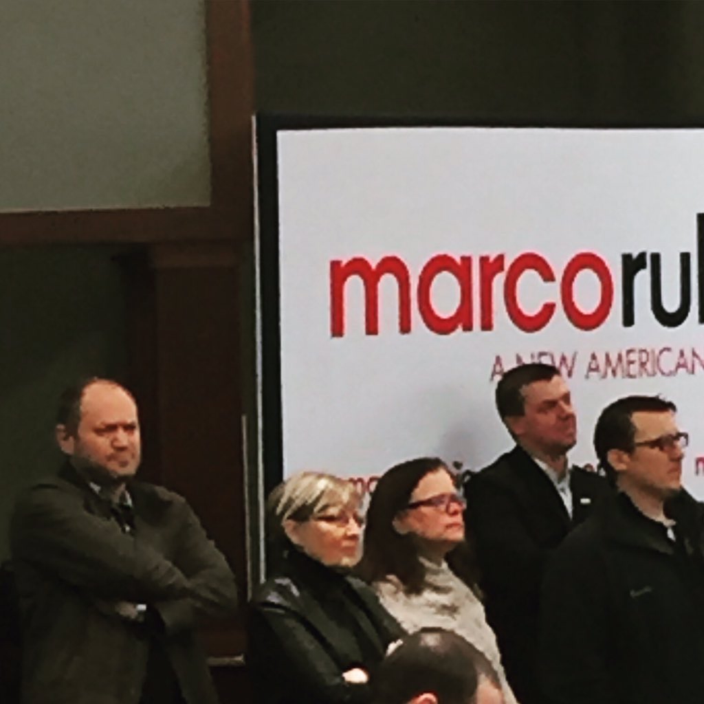 chrisfaulkner's tweet photo. .@dtoddharris senior presidential campaign advisor or #GrumpyCat impersonator? #Marcomentum #iowa #heneedssleep https://t.co/9iJdGeeRRQ