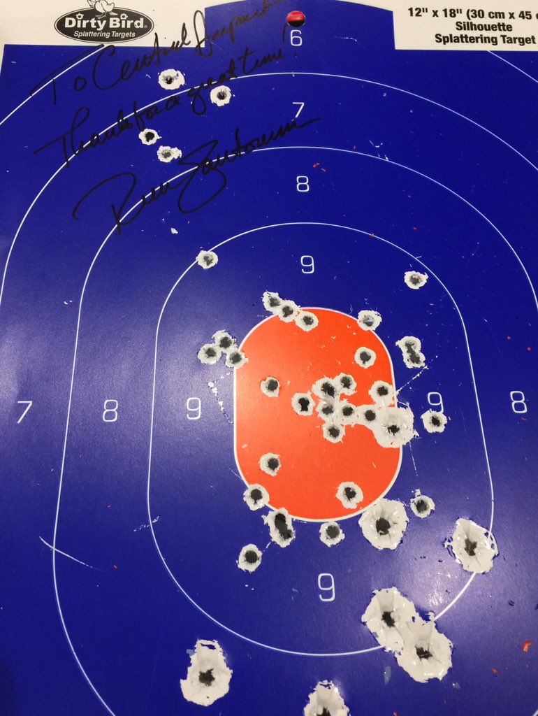 JamesDAlessio's tweet image. You can tell @RickSantorum has had plenty of practice! @2ndAmendment #Rick2016
