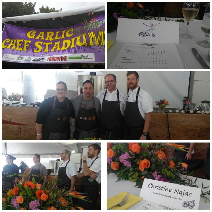 SFLFoodandWine's tweet photo. First round of #dbgarlicfest Chef Competition going down now with @RebelBoca and @MaxsHarvest #delraybeach https://t.co/qkQlkrA82U