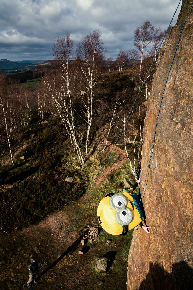 Dark Sky Media (@darkskymediauk) on Twitter photo The Wide Boyz on a birthday ascent of Master's Edge dressed as Minions <a href="/UKClimbing/">UKClimbing</a> <a href="/wildcountryuk/">Wild Country</a> <a href="/fivetenuk/">Five Ten</a> The Wide Boyz on a birthday ascent of Master's Edge dressed as Minions <a href="/UKClimbing/">UKClimbing</a> <a href="/wildcountryuk/">Wild Country</a> <a href="/fivetenuk/">Five Ten</a>