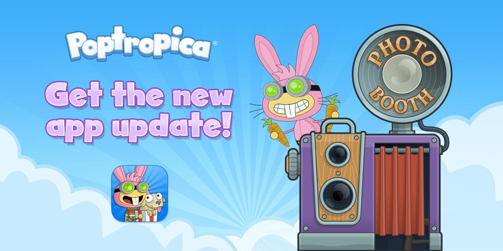 Poptropica's tweet photo. The iPhone/iPad app Home Island now has photo booth! Share your pic with #PopPic & we'll RT! (Android/Kindle soon!) https://t.co/pwBlvtvcih