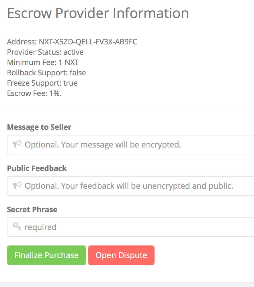 YDXMyfriend's tweet photo. Some recent screenshots of the #escrow UI https://t.co/LryrfFNEOQ
@NXT_FreeMarket #blockchain #Market #NXT #Free https://t.co/FI9Yo1JK99