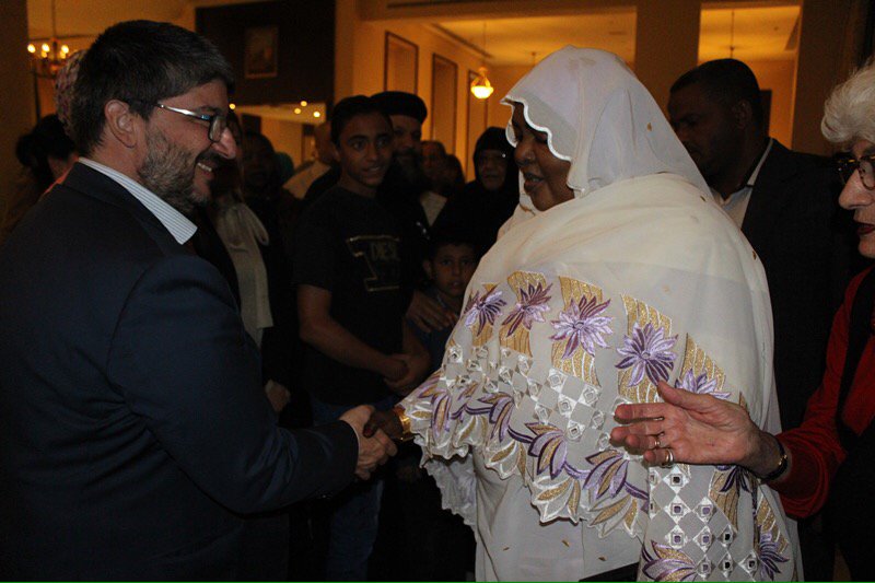 ItalyInSudan's tweet photo. Welcome to the #Sudan-ese #FirstLady to the #Italian stand at the #IVWG #CHARITY BAZAR! https://t.co/pl77HXfKkL
