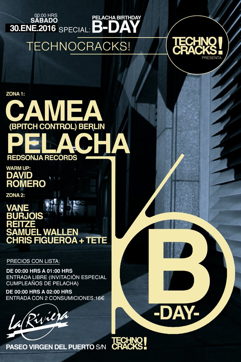 viciousmagazine's tweet photo. Esta noche a partir de las 12am @PelachaRedsonja celebra su cumpleaños en La Riviera. ¡Felicidades! =) #TechnoCracks https://t.co/dZa1izkqmZ