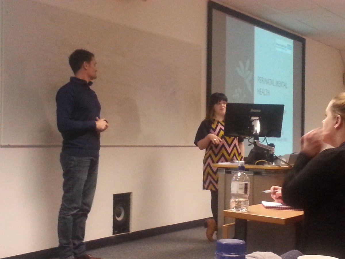 CharlieFP1's tweet photo. @PaulMentalNurse @EmmBax #periMH imparting wisdom about Florence House MBU https://t.co/tkJotv0YfN