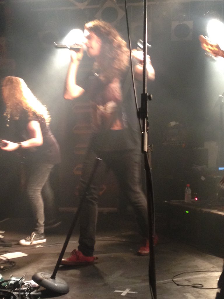 tromper99's tweet photo. . @Voyagerau just tore amplifier bar a new one. What a show. Pumped. @leprousband up next. Pumped. #doublepumped https://t.co/AR8EZ6n6bP
