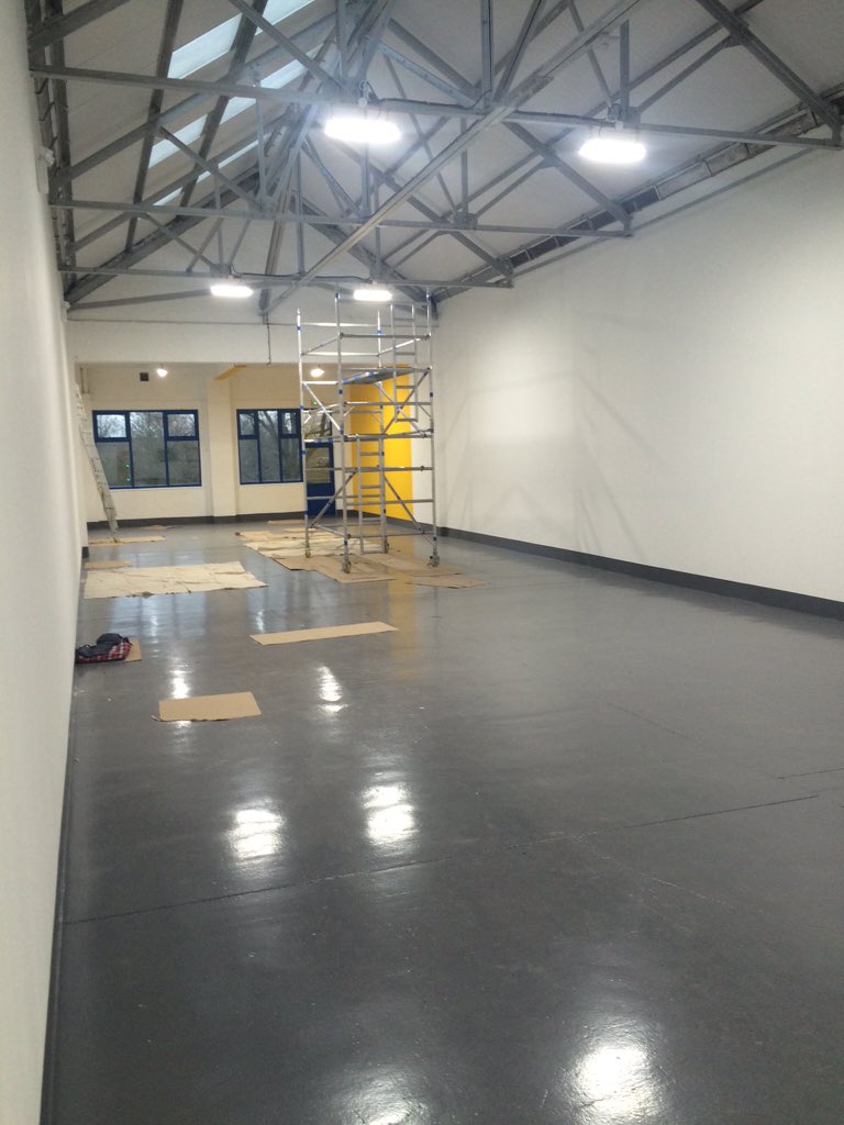 Another floor of lighting completed, only consuming 640w to light an entire warehouse floor.