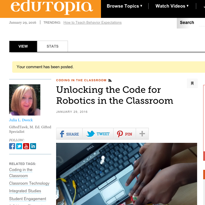 Turn passive Ss into dynamic learners with robotics. edut.to/1QM8ZAm  pic.x.com/FzCAdveiJK <a href="/edutopia/">edutopia</a>