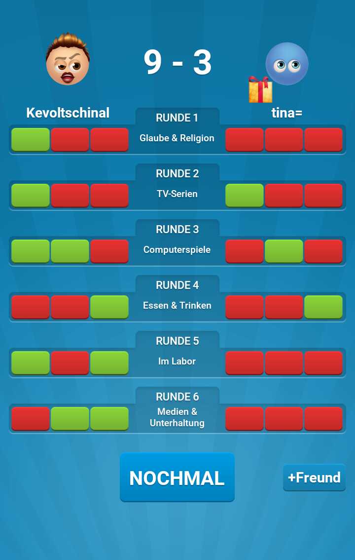 Ich habe gegen tina= in Quizduell gewonnen!

Gratis Download: quizduell-game.de/app
