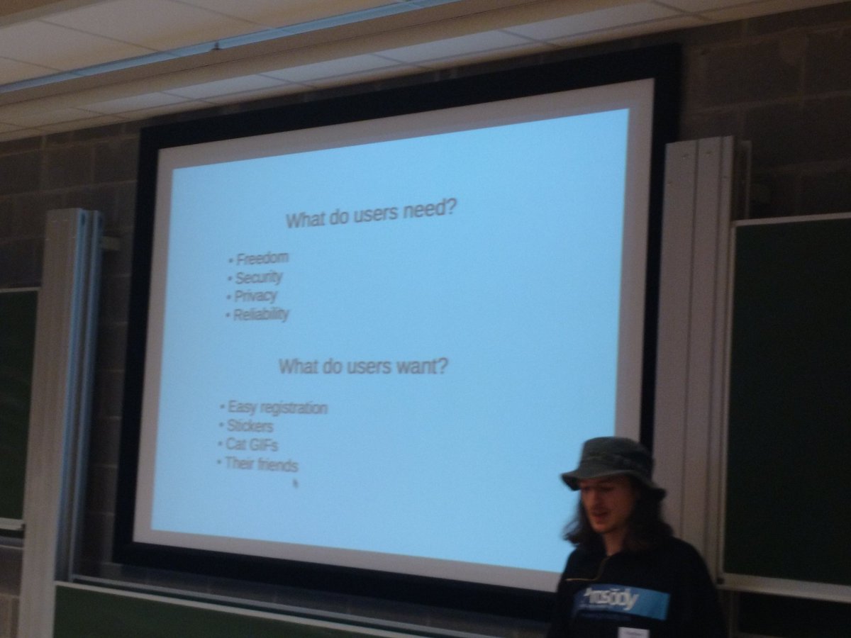 saghul's tweet photo. I love this slide. #xmpp #RealTime #FOSDEM https://t.co/k8bhM6VhJX