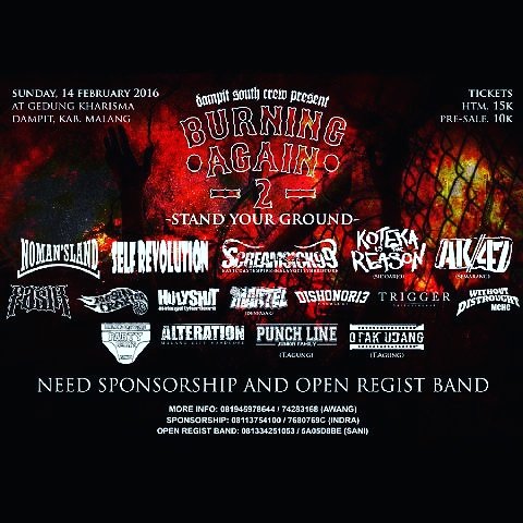 Bertambah satu band lagi dari semarang dalam rangka tour sepertinya <a href="/AK47grind/">AK//47 Official</a>