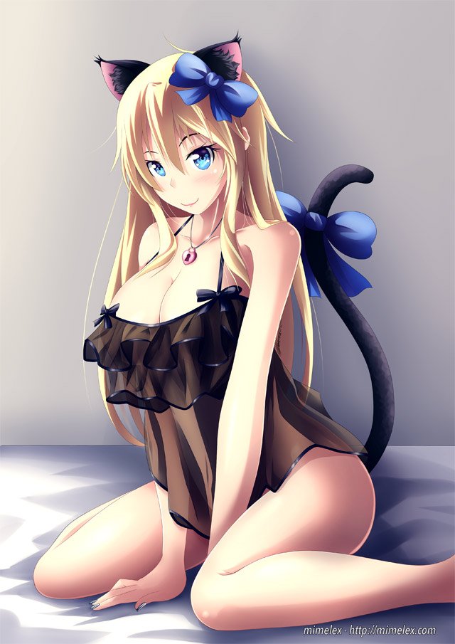 #Неко #Animal #Ears #Anime #Oppai.