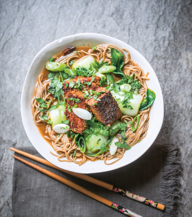 TheVeganSociety's tweet photo. Delicious glazed #tempeh bok choi and soba noodles by @lee_the_vegan https://t.co/7ZruLWnrMs #vegan https://t.co/9ZbaAvEcKI