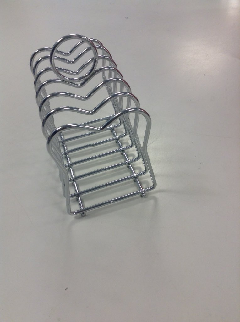 We're trialling some iPads in the classroom here at PGS. Have deployed a high-tech storage solution: a toast rack