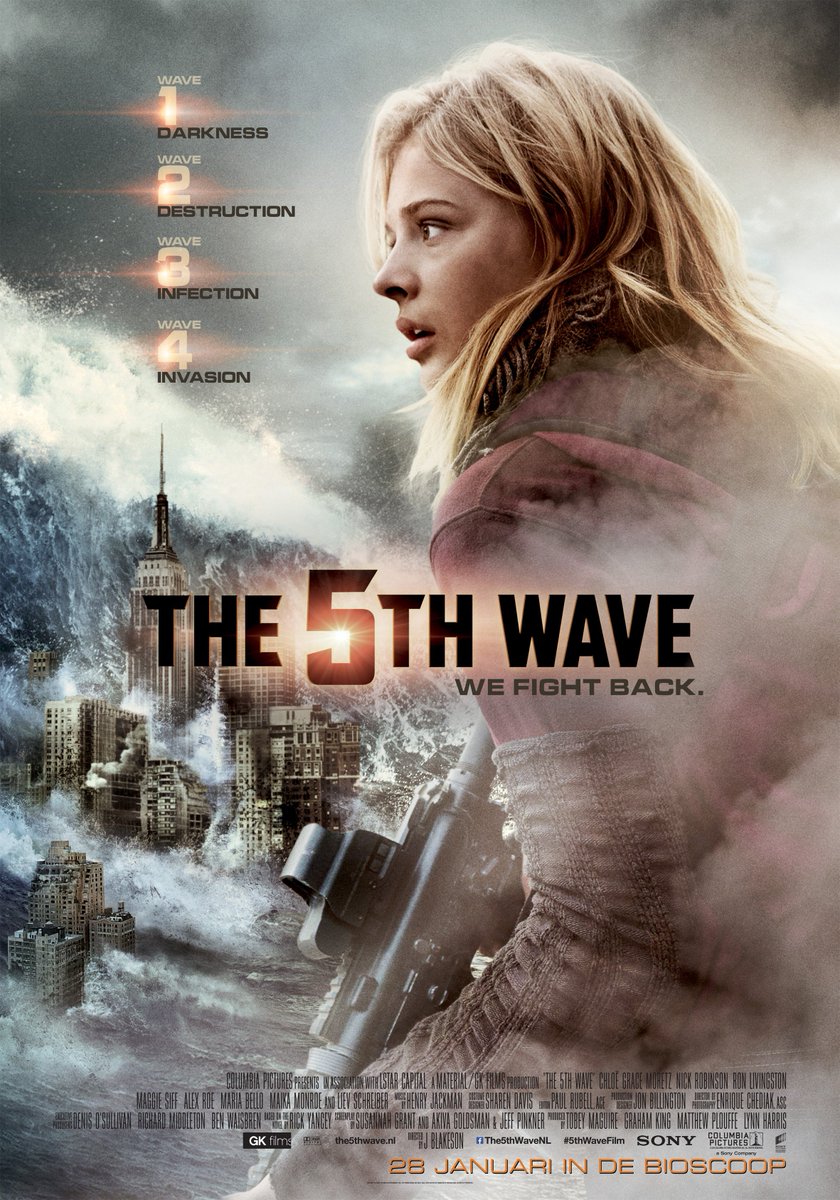 Universal_NL's tweet photo. RT &amp; maak kans op een #5thWaveFilm prijzenpakket met rugzak, filmeditie van #De5deGolf én officiële filmposter! https://t.co/bQIgLpC5tv