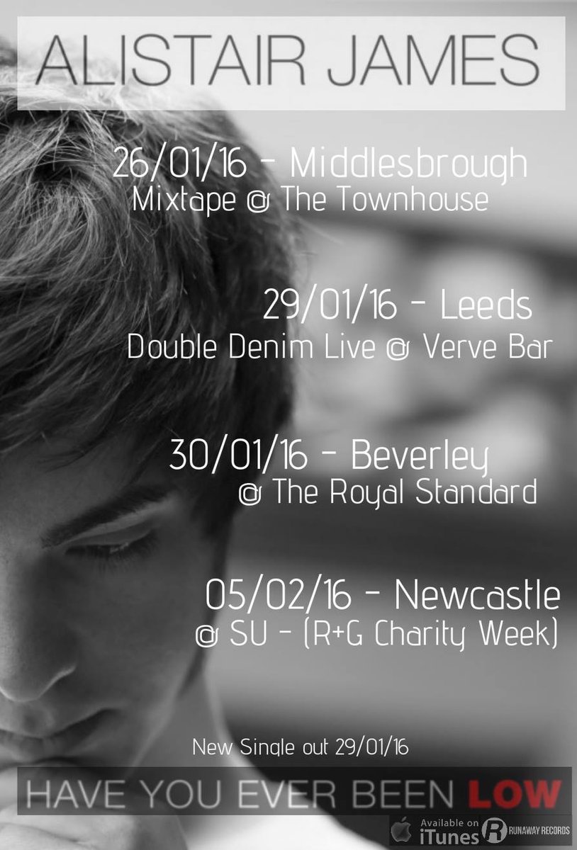 Looking forward to playing @VerveBarLeeds thnx to @DoubleDenimLive had a super start to the shows, gonna get better!