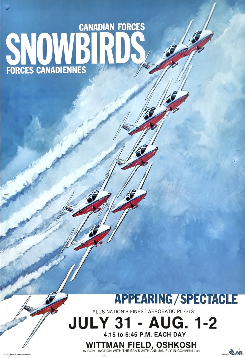 We can’t wait for the #Snowbirds to return to #OSH16, so we’re throwing it back to their debut 40 years ago! #TBT