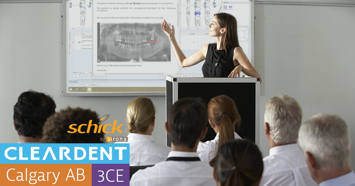 ClearDentCanada's tweet photo. FREE dental CE course with @SchickbySirona benefiting @galatoothfairy on Feb 24 in Calgary. https://t.co/LSqrbrvYs5 https://t.co/QlhmYwbE5a