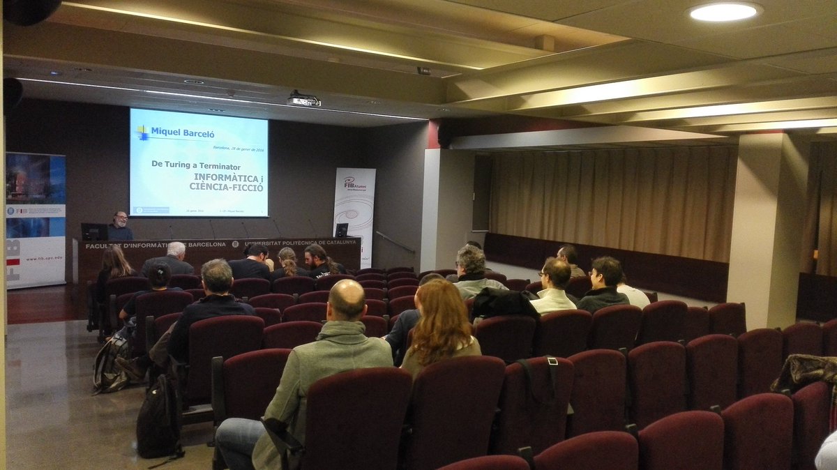 FIBAlumni's tweet photo. D'aqui 5 minuts comencem la conferència per Miquel Barceló #FIBAlumni https://t.co/AtKHlbyZL7