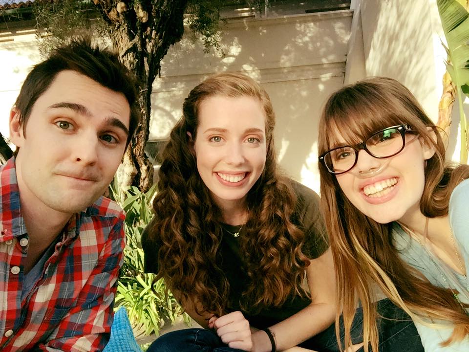 clairewineland's tweet photo. On set w/ Nick and Madi! So kewl shooting w these peeps :) @FabLab_tv #STEM #nerdsrcool #Cysticfibrosis https://t.co/SAkdUuAFGI