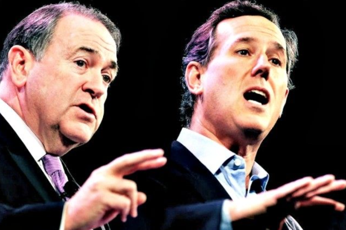 Santorum and Huckabee to attend Trump's veterans event