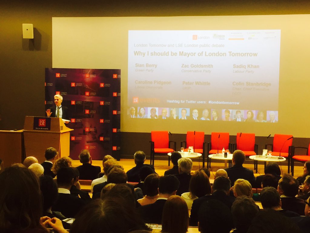 Tony Travers kicks off the first hustings #londontomorrow https://t.co/lbQ7RBEMkm