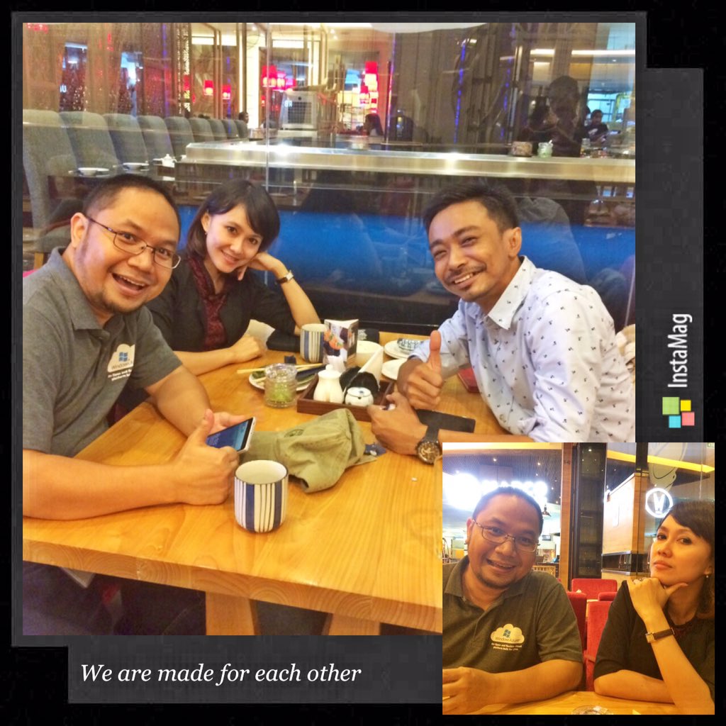 Telkomsigma too of course :D RT <a href="/vzulianti/">Vitri Zulianti</a>: Meet up with bos azure <a href="/dsuandi/">Darmawan Suandi</a> &amp; bos cloud kilat <a href="/ahardiena/">A. Hardiena™</a> hehehe 😁