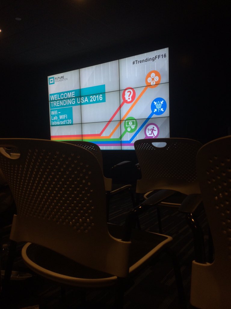 Frogism's tweet photo. We're here early at #TrendingFF16 ready to see into the near future & learn what 2016 will bring https://t.co/EyQ28D7mZ8