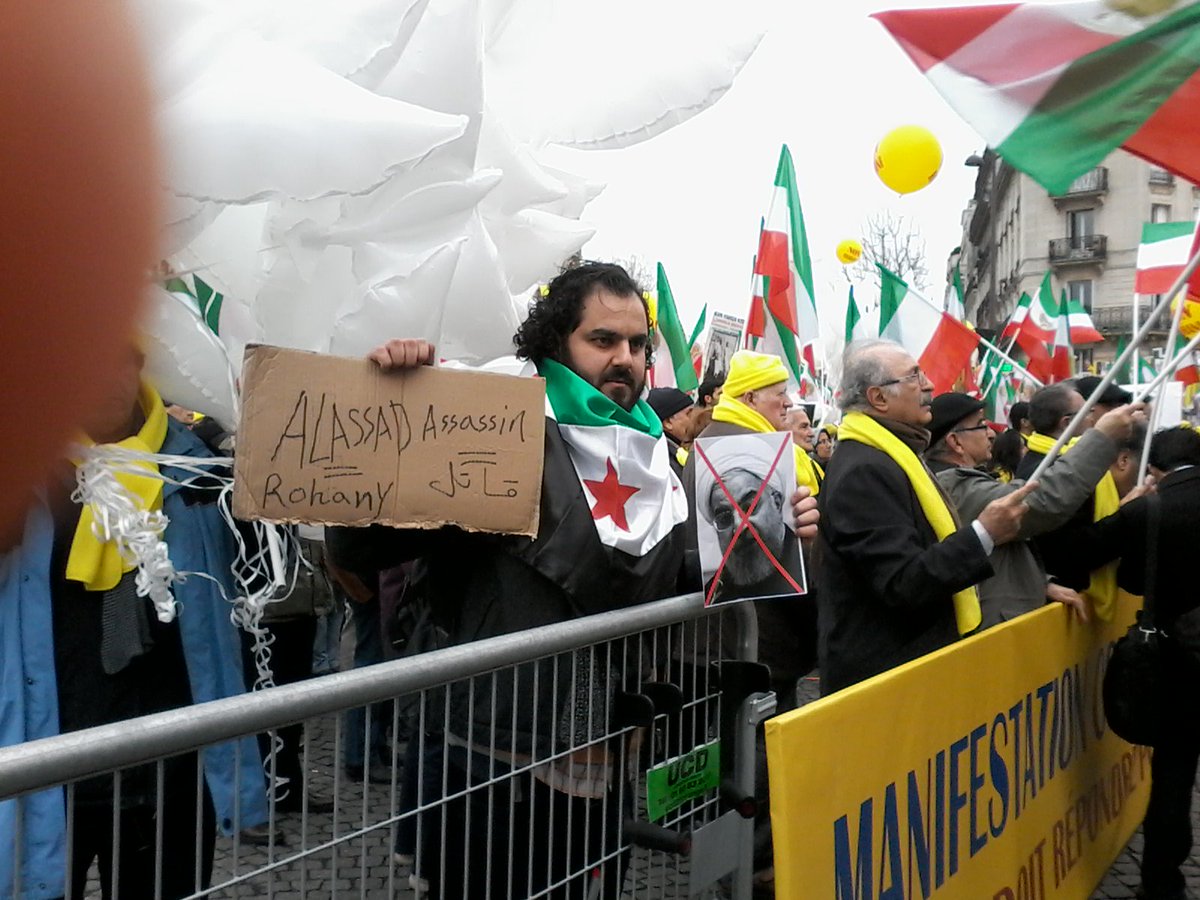 4FreedominIran's tweet photo. Rouhani's claim of moderation is a lie.BCZ of his all-out support 4 Assad dictatorship  of #Syria-n ppl.#No2Rohani https://t.co/oLHYb0ifi2