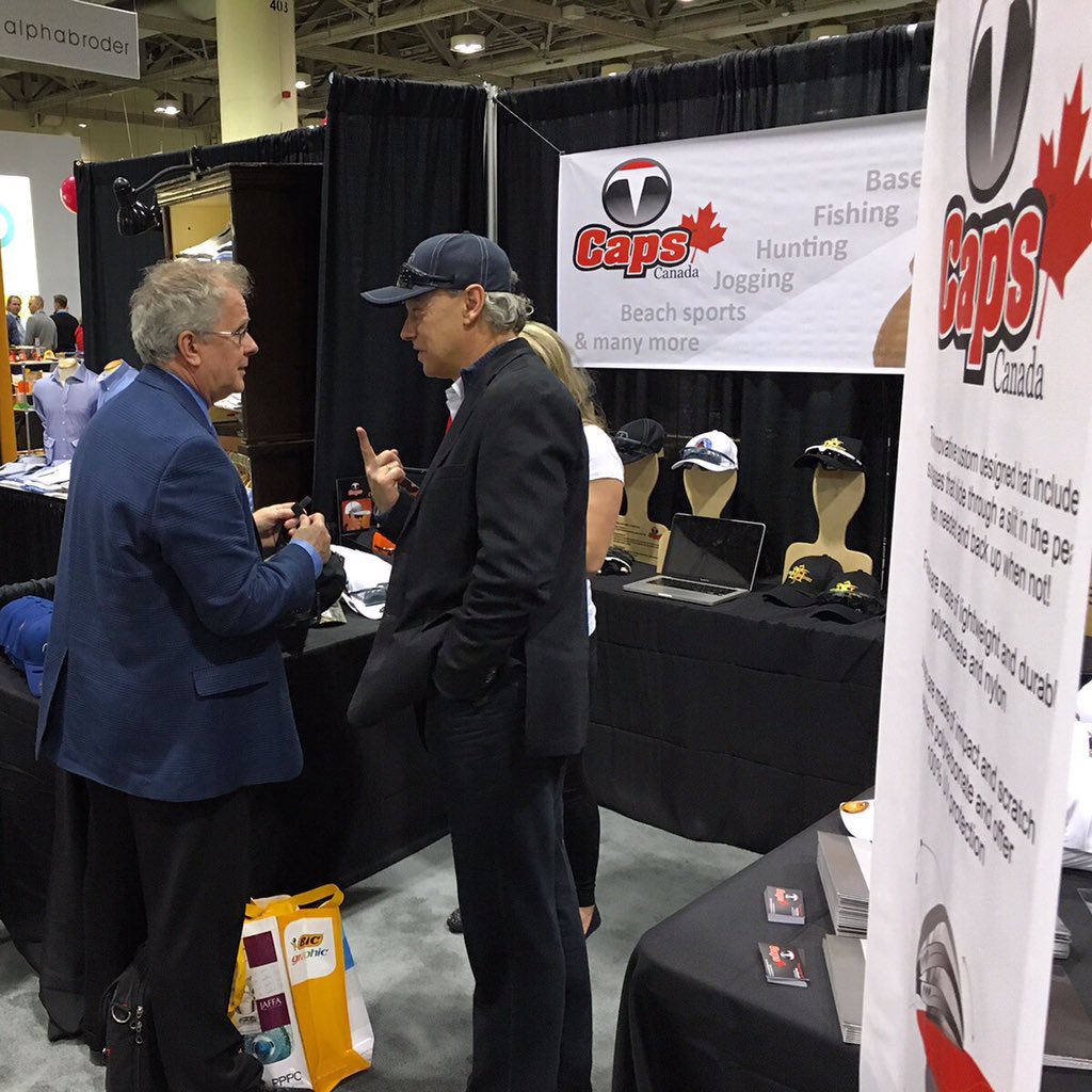 TCapsCanadaLtd's tweet photo. Day Two at #PPPCNatCon2016 is underway at #MTCC! @PPPCInc #thiscapisawesome #TCaps #promotionalproducts #promo https://t.co/fd7doniaql